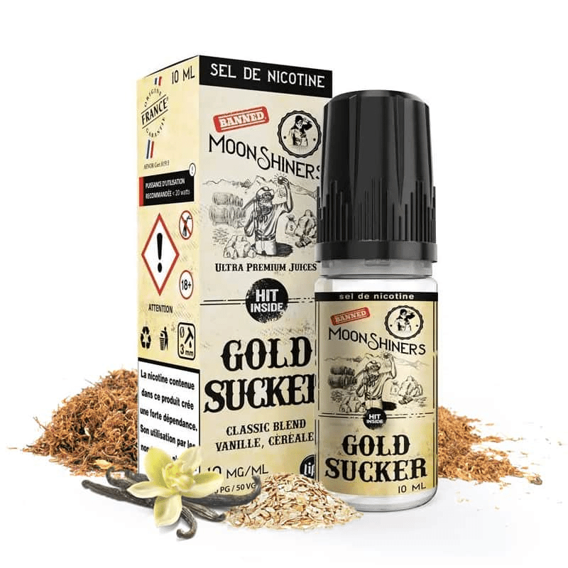 E-liquide Gold Sucker 10ml (Sels de Nicotine) - Mo...