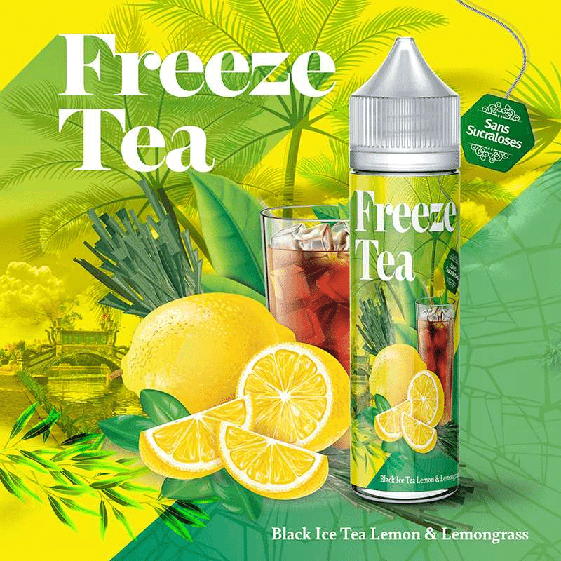 E-liquide Black Ice Tea Lemon & Lemongrass 50 ml  - Freeze Tea