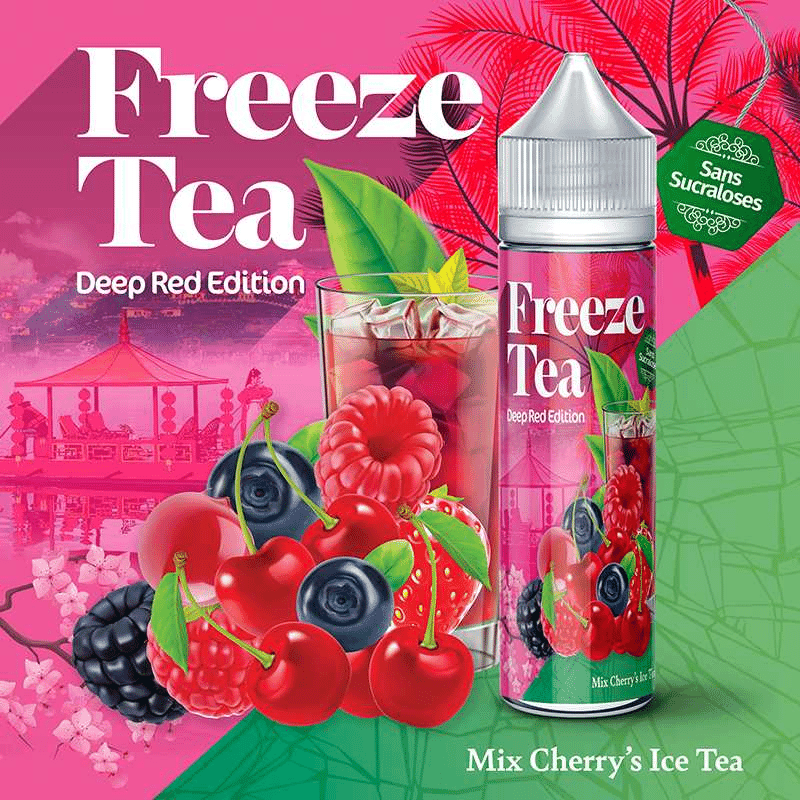 E-liquide Mix Cherry's Ice Tea 50 ml  - Freez...