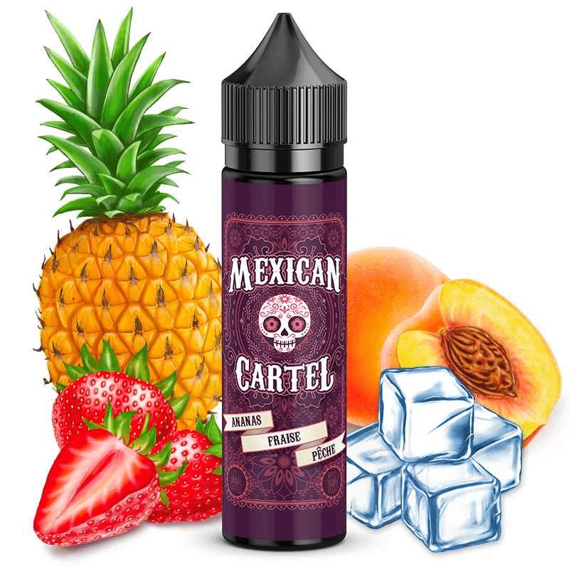 E-liquide Ananas Fraise Pêche 50ml - Mexican Cartel