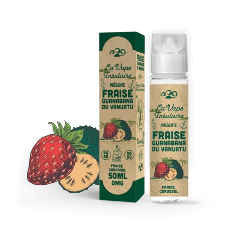 E-liquide Fraise Guanabana du Vanuatu 50ml - La Va...