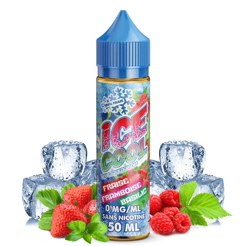 E-liquide Fraise framboise basilic 50ml - Ice Cool...