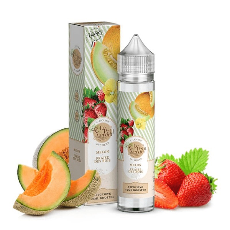 E-liquide Melon Fraise des bois 50ml - Le Petit Ve...