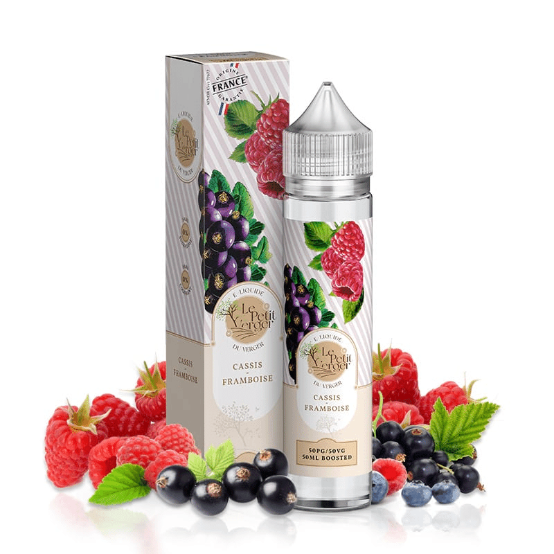 E-liquide Cassis Framboise 50ml - Le Petit Verger