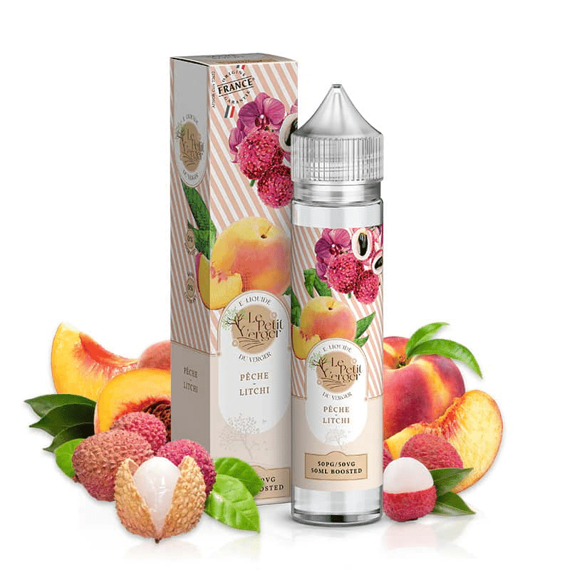 E-liquide Pêche Litchi 50ml - Le Petit Verge...