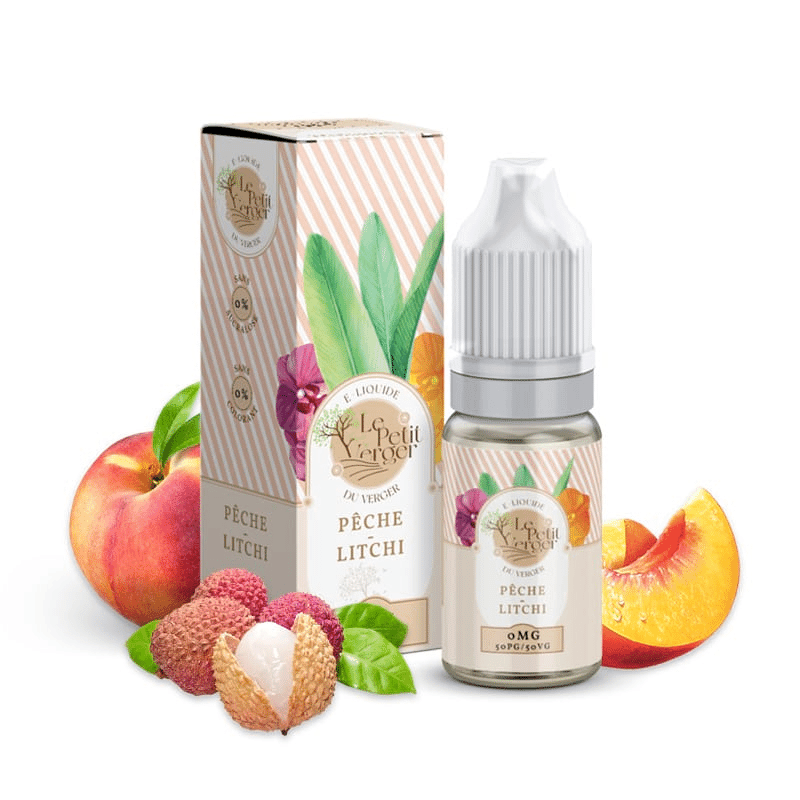 E-liquide Pêche Litchi - Le Petit Verger