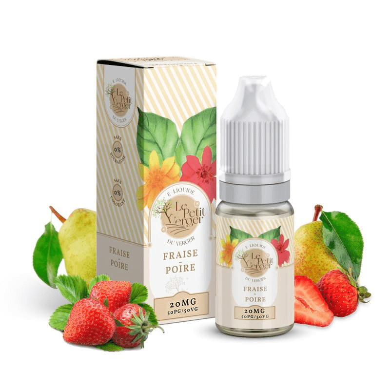 E-liquide Fraise Poire (Sels de nicotine) - Le Petit Verger