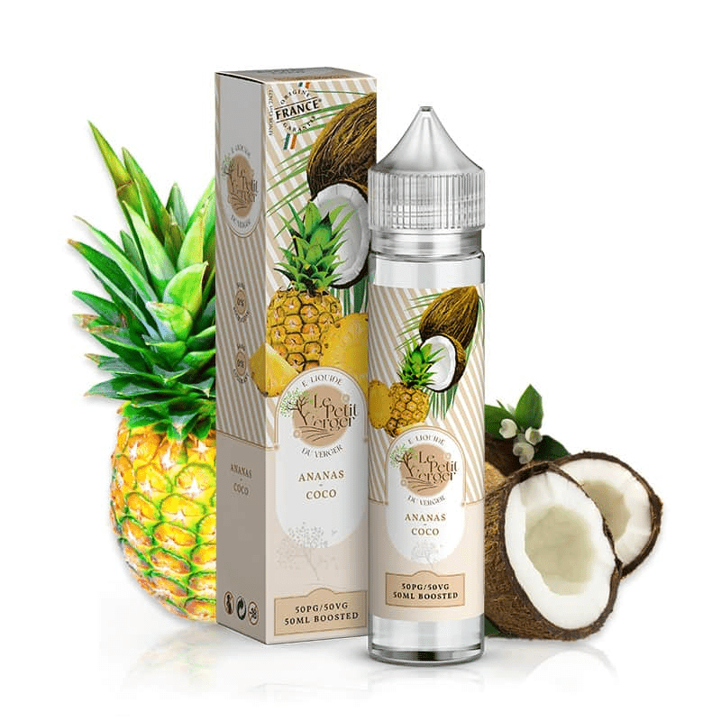 E-liquide Ananas Coco 50ml - Le Petit Verger