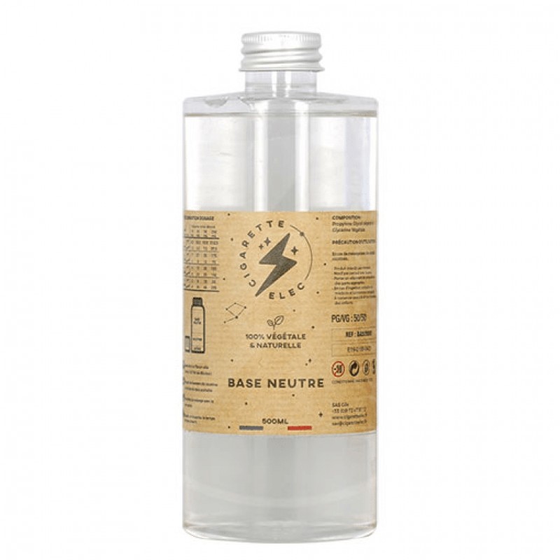 Base 500ml (PG/VG 100% d'origine naturelle)